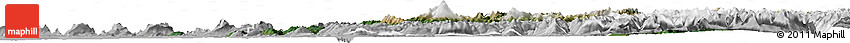 Satellite Horizon Map of Whatcom County, lighten, desaturated