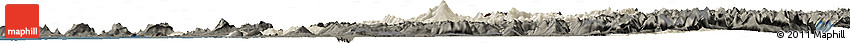 Shaded Relief Horizon Map of Whatcom County, darken