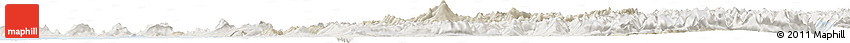 Shaded Relief Horizon Map of Whatcom County, lighten