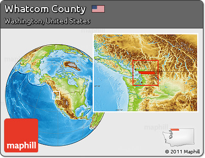 Physical Location Map of Whatcom County