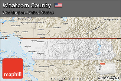 Classic Style Map of Whatcom County