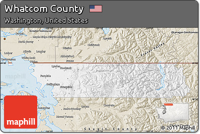 Classic Style Map of Whatcom County