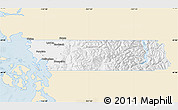 Classic Style Map of Whatcom County, single color outside