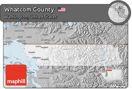 Gray Map of Whatcom County