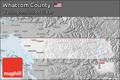 Gray Map of Whatcom County