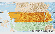 Political Map of Whatcom County, lighten