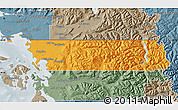 Political Map of Whatcom County, semi-desaturated