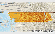 Political Map of Whatcom County, shaded relief outside
