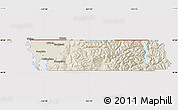 Shaded Relief Map of Whatcom County, cropped outside