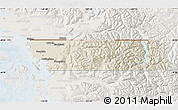 Shaded Relief Map of Whatcom County, lighten