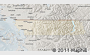 Shaded Relief Map of Whatcom County, semi-desaturated