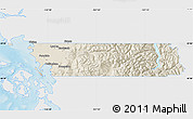 Shaded Relief Map of Whatcom County, single color outside