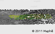 Satellite Panoramic Map of Whatcom County, desaturated