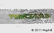 Satellite Panoramic Map of Whatcom County, lighten, desaturated