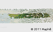Satellite Panoramic Map of Whatcom County, lighten