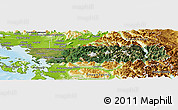 Satellite Panoramic Map of Whatcom County, physical outside