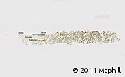 Shaded Relief Panoramic Map of Whatcom County, cropped outside