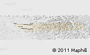 Shaded Relief Panoramic Map of Whatcom County, lighten, desaturated
