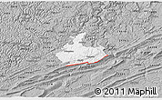 Gray 3D Map of ZIP code 24740