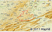 Physical 3D Map of ZIP code 24740