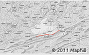 Silver Style 3D Map of ZIP code 24740