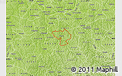 Physical Map of ZIP code 25570