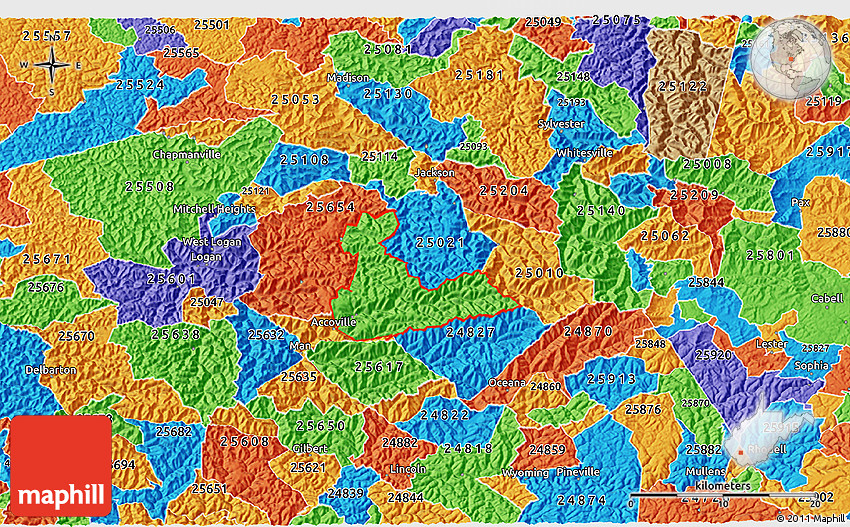 political-3d-map-of-zip-code-25607
