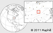 Blank Location Map of ZIP code 25671
