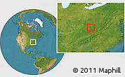 Satellite Location Map of ZIP code 25671