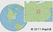 Savanna Style Location Map of ZIP code 25671