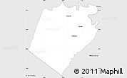 Silver Style Simple Map of Berkeley County