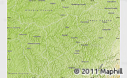 Physical Map of Gilmer County
