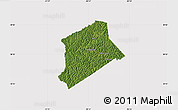 Satellite Map of Gilmer County, cropped outside