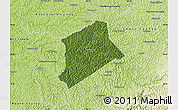 Satellite Map of Gilmer County, physical outside