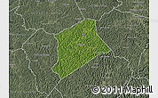 Satellite Map of Gilmer County, semi-desaturated