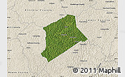 Satellite Map of Gilmer County, shaded relief outside