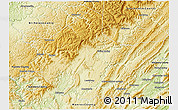 Physical 3D Map of Greenbrier County