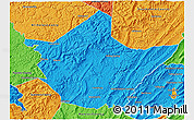 Political 3D Map of Greenbrier County