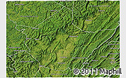 Satellite 3D Map of Greenbrier County