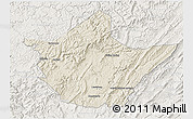 Shaded Relief 3D Map of Greenbrier County, lighten