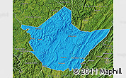 Political Map of Greenbrier County, satellite outside