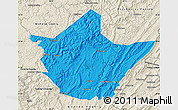 Political Map of Greenbrier County, shaded relief outside