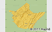 Savanna Style Map of Greenbrier County, single color outside