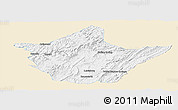 Classic Style Panoramic Map of Greenbrier County, single color outside
