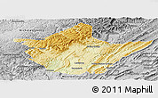 Physical Panoramic Map of Greenbrier County, desaturated