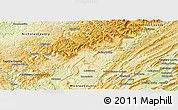 Physical Panoramic Map of Greenbrier County