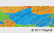 Political Panoramic Map of Greenbrier County