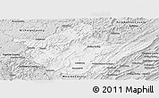 Silver Style Panoramic Map of Greenbrier County