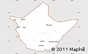Classic Style Simple Map of Greenbrier County, cropped outside
