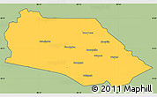 Savanna Style Simple Map of Marion County, cropped outside